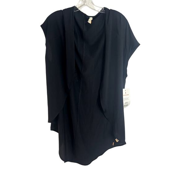 Lucy Yoga Flow Wrap Womens Size Small Black NWT Mesh NEW - Picture 1 of 5